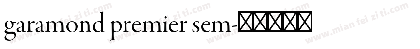garamond premier sem字体转换